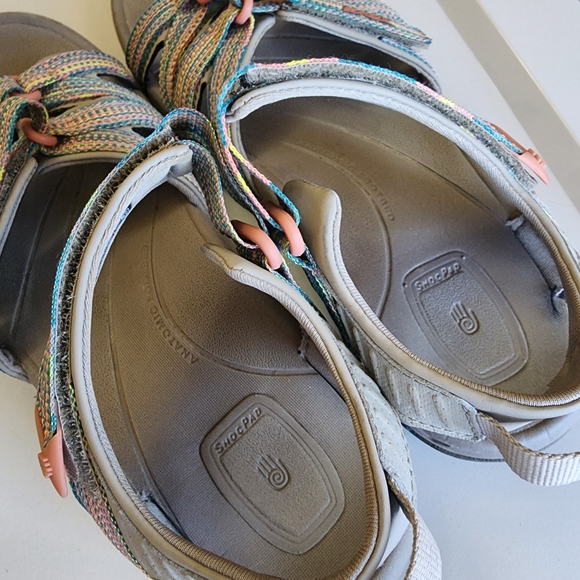 Teva Tirra Taupe Multi Color Comfort Hiking Outdoor Sandals Size 8.5 - Picture 4 of 8